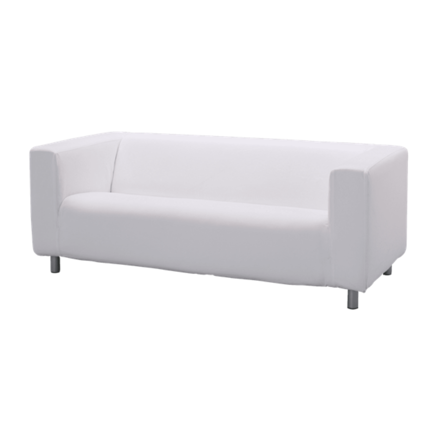 White 3er Sofa